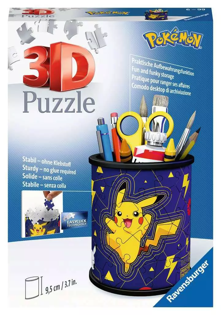 Pokémon 3D Puzzle Írószertartó (54 darabos)