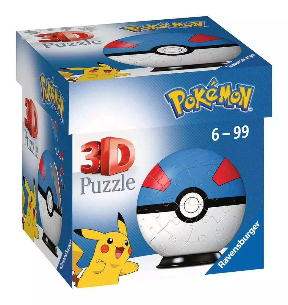 Pokémon 3D Puzzle Pokéballs: Great Ball (55 db)