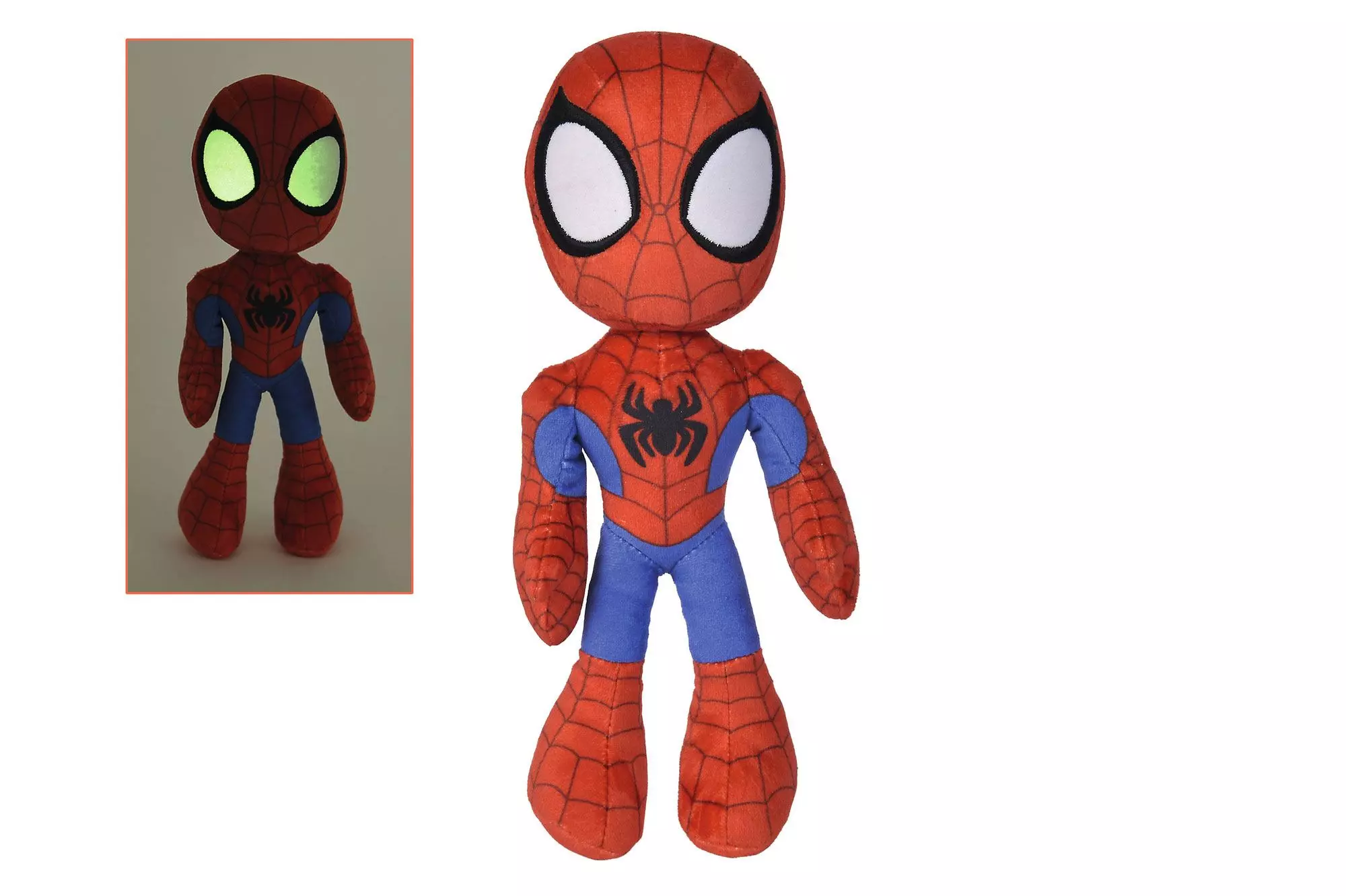 Marvel Plush Akció Figura Glow In The Dark Eyes Spider-Man 25 cm