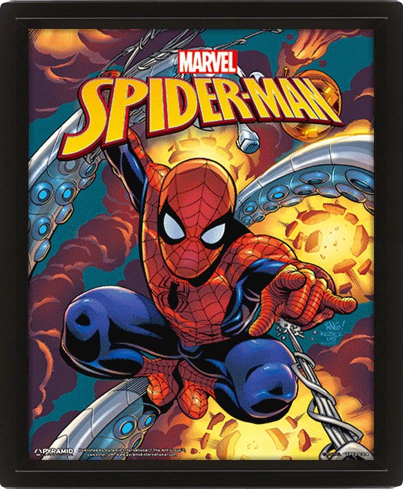Marvel Framed 3D Effect Poster Pack Spider-Man 26 x 20 cm