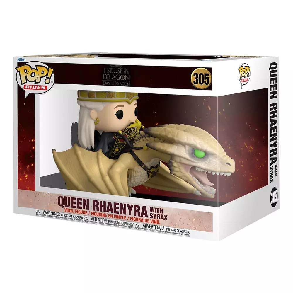 House of the Dragon Funko POP! Rides Super Deluxe Figura - Rhaenyra with Syrax 15 cm