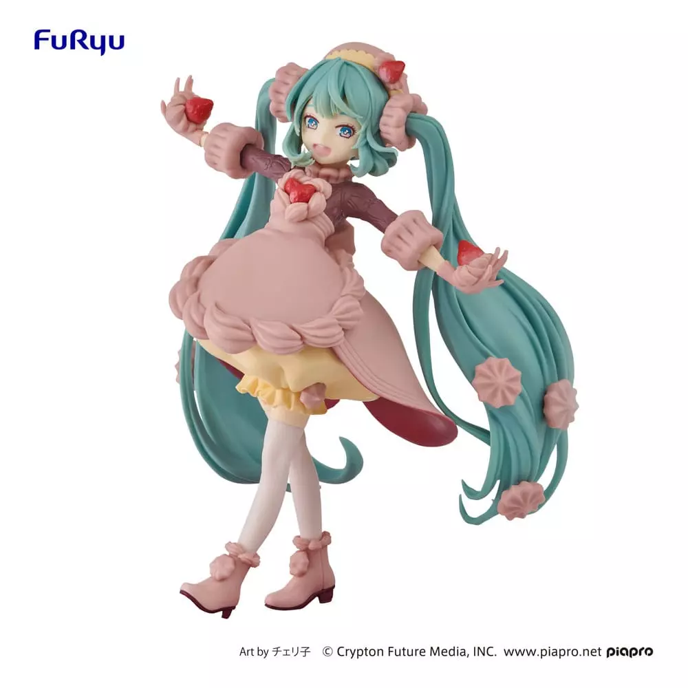 Hatsune Miku SweetSweets Series PVC Szobor Strawberry Chocolate Short 17 cm