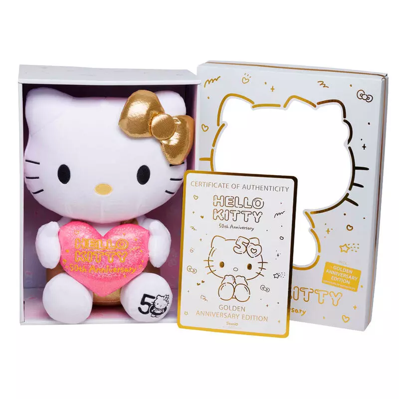 Hello Kitty 50th Anniversary Plüssfigura Plüss 30 CM LIMITÁLT!