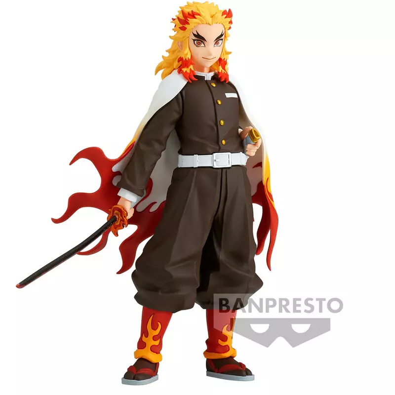 Banpresto Kyojuro Rengoku Demon Slayer Kimetsu no Yaiba 17cm Akciófigura