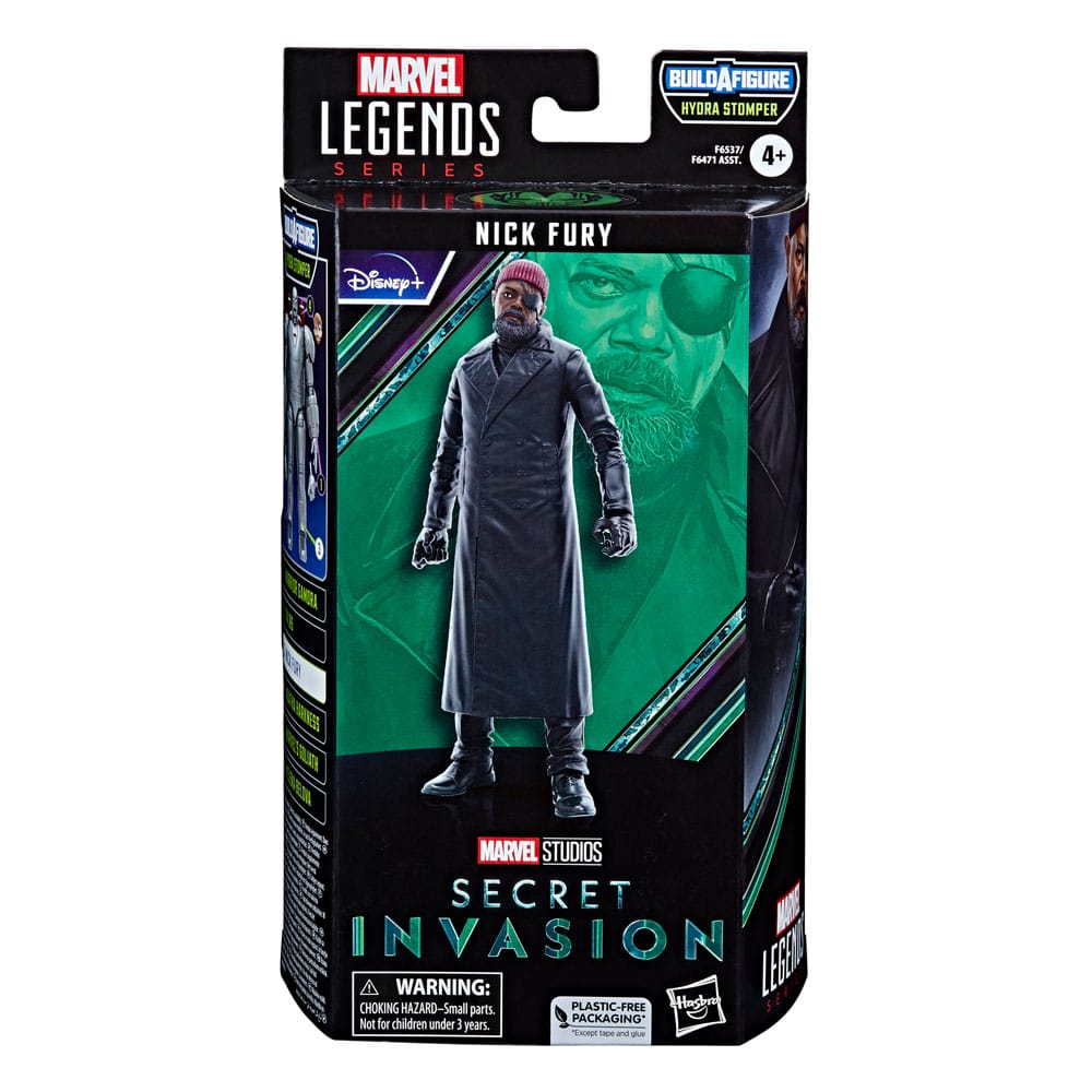 Secret Invasion Marvel Legends Akció Figura - Nick Fury (BAF: Hydra Stomper) 15 cm