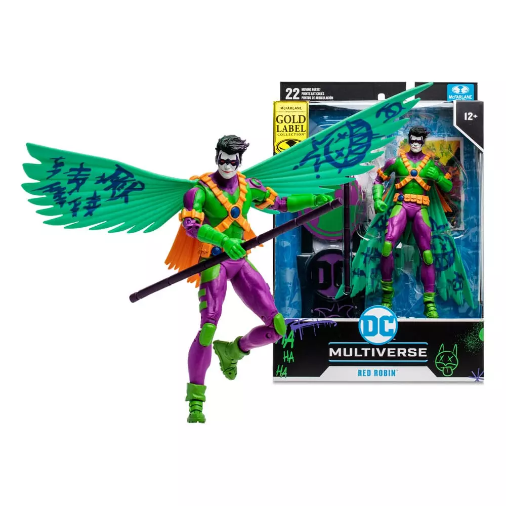 DC Multiverse Akció Figura Jokerized Red Robin (New 52) (Gold Label) 18 cm